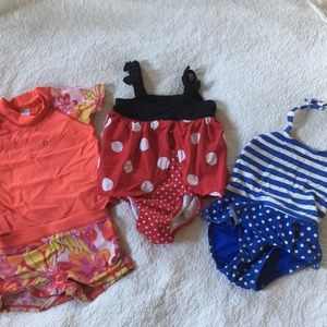 Bathing suit lot -baby gap, Gymboree, osh kosh